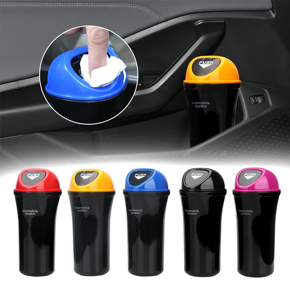 Auto Door & Seat Back Hanging Car Trash Bin – Compact & Multi-Purpose Organizer