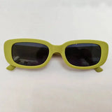 Retro Rectangle Sunglasses for Women – UV400 Vintage Fashion Eyewear with Anti-Glare Lenses