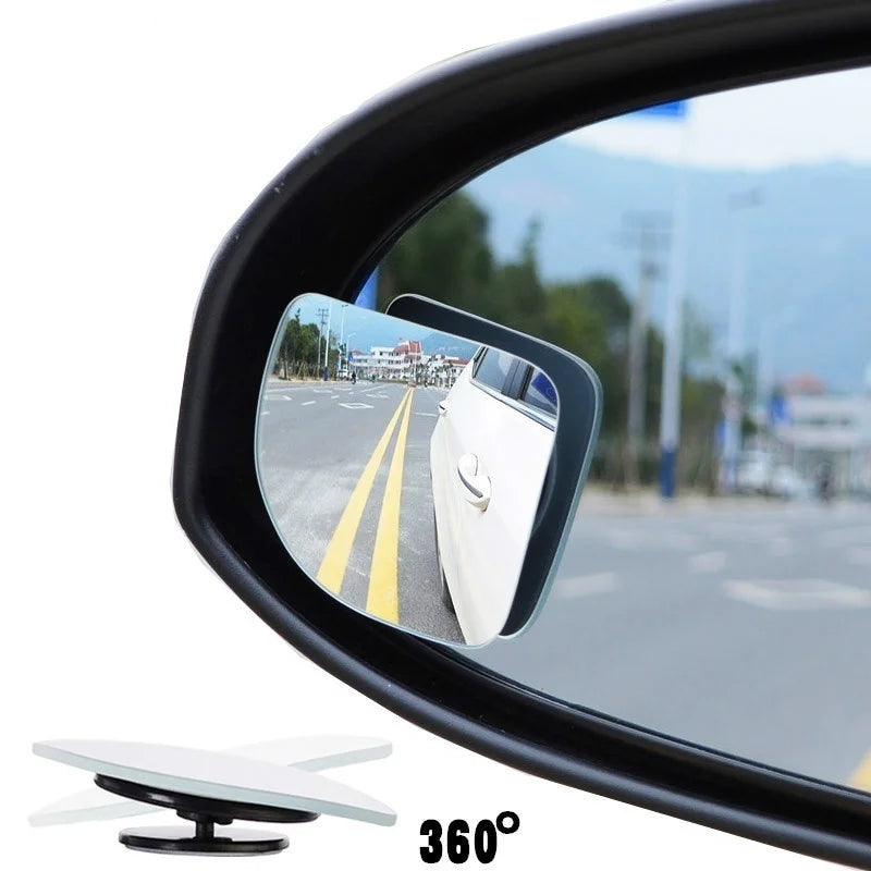 2 espejos retrovisores de vidrio HD ajustables para puntos ciegos: mejore su seguridad en la carretera