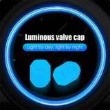 Glow-in-the-Dark Multi-Color Tire Valve Caps – Fluorescent Stem Covers for Cars, Motorcycles & Bicycles