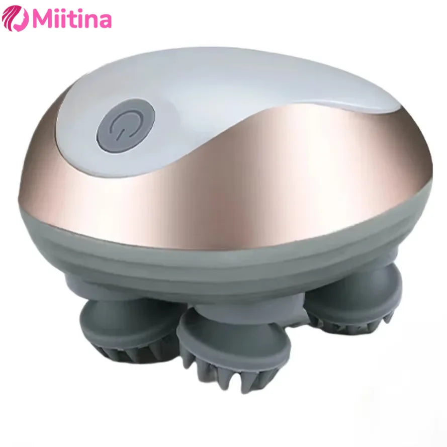Waterproof Electric Scalp Massager for Hair Growth & Full Body Relaxation