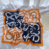 Luxury 70×70cm Silk Square Scarf – Elegant Satin Hairband & Neckerchief