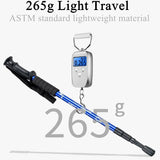 Adjustable Aluminum Trekking Pole with Telescopic Lock – Hiking Stick with Carbon Steel Tip