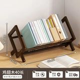 Estantería de escritorio pequeña para libros, estantería para habitación, estantería para libros, estantería para guardar CD, estantería sencilla y económica, organizador de estanterías