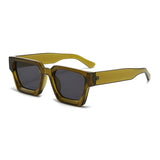 SHAUNA Retro Square Sunglasses – Trendy Tinted Shades for Men & Women