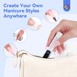 Portable UV LED Nail Lamp with Magnetic Stand & LCD Timer – Wireless Rechargeable Gel Nail Dryer