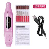 6-Color Portable Electric Nail Polishing Machine – Professional Nail Drill for Home & Salon Use