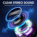 Magnetic Mini Bluetooth Speaker with RGB Lights – Portable Wireless Speaker for Phone, Travel & Outdoor Use