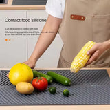 Silicone Drying & Drain Pad | Non-Slip Heat-Resistant Kitchen Mat
