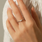 D Color Moissanite Eternity Ring – 925 Sterling Silver Thin Wedding Band for Women
