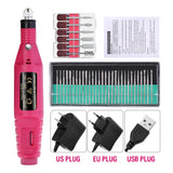 Electric Nail Drill Kit with Sanding Bands for Manicure & Pedicure – 20000 RPM Nail Art Tools