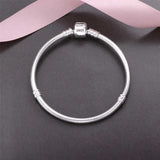 925 Sterling Silver 3MM Snake Chain Bangle Bracelet for Women – Luxury Engagement & Wedding Jewelry