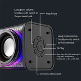 Transparent Mecha Bluetooth Speaker with RGB Lights and Dual Subwoofers