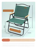 Foldable Wooden Beach Chair with Armrests – Heavy-Duty Outdoor Lounge Seating