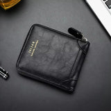 Genuine Leather Anti-Theft Wallet – Multifunctional Trifold Wallet for Men and Women