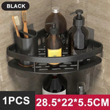 Estante de almacenamiento de aluminio para baño y cocina montado en la pared