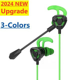Wired Gaming Earbuds with Mic - Noise Cancelling In-Ear Headphones for PUBG & Esports