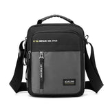 Men’s Oxford Shoulder Bag – Lightweight Crossbody Satchel with Zipper Closure