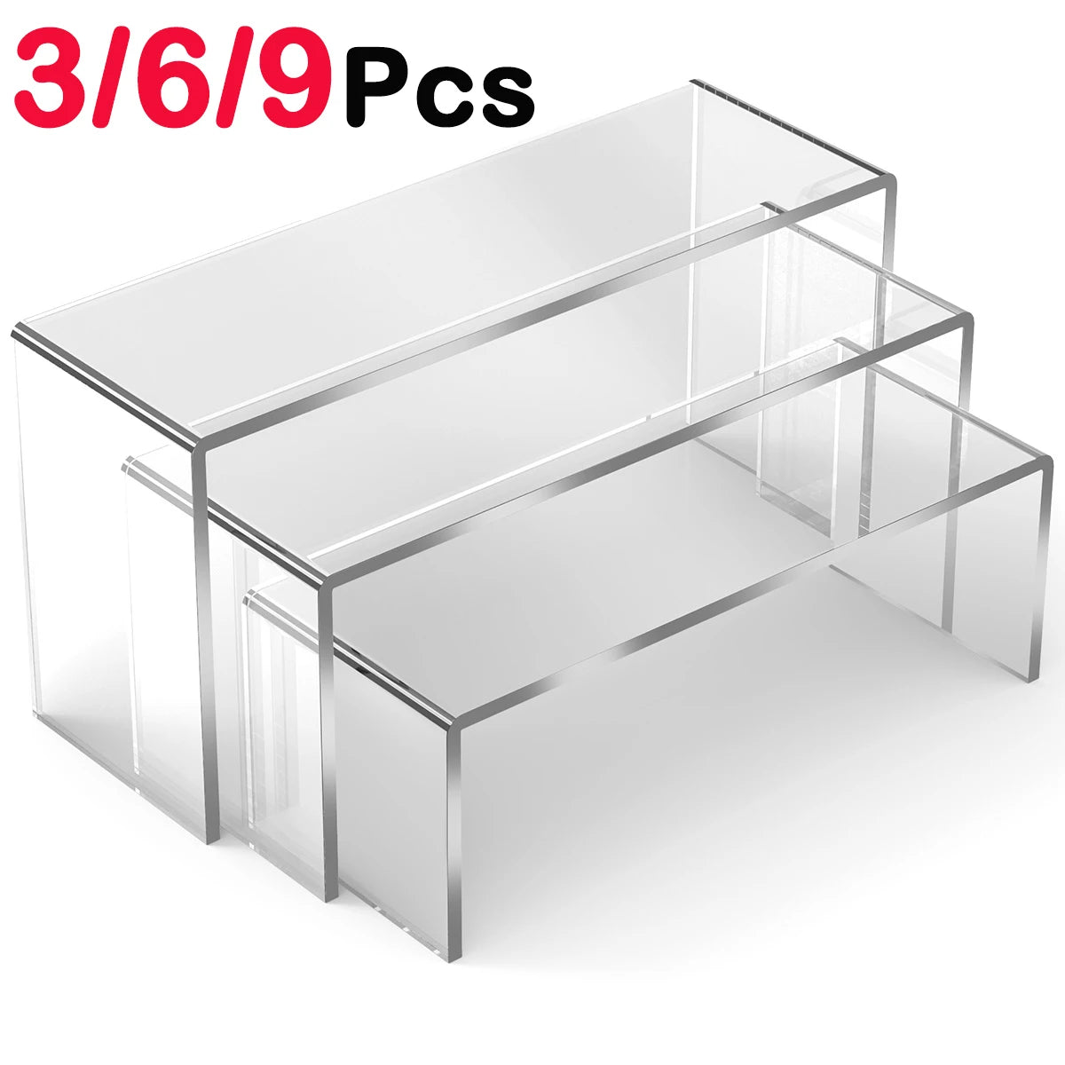 Expositor de acrílico transparente: organizador multiusos