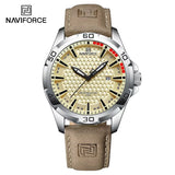 Men's Fashion Quartz Watch – Leather Strap, Waterproof, Luminous Hands, Calendar Display