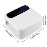 72W Professional UV LED Nail Lamp for Gel Polish with Auto Sensor & 4 Timer Settings