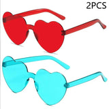Heart-Shaped Sunglasses – UV400 Protection in Trendy Jelly Colors