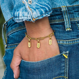 Custom Name Stainless Steel Bracelet - Personalized Nameplate Jewelry for Women