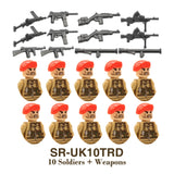 WW2 Military Building Blocks Set - Army Soldier & Motorcycle Model Kit