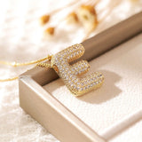Letter Pendant Necklace for Women – Mood & Sleep Tracker Fashion Jewelry for Office & Career