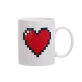 Ceramic Mug – Peach Heart Design, Perfect Valentine’s Gift