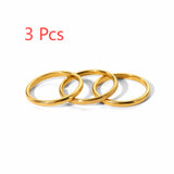Minimalist 18K Gold Plated Stainless Steel Knuckle Ring – Tarnish-Free & Waterproof