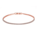925 Sterling Silver Zircon Charm Bracelet for Women
