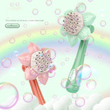 Sunflower Bubble Blower Machine - 23-Hole Electric Bubble Maker for Kids