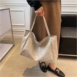Vintage Red Tote Bag – Large Capacity PU Leather Shoulder Bag for Women