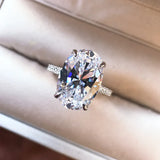 Elegant 925 Sterling Silver Diamond Wedding Ring for Women