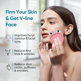 Portable Electric Face Lifting Massager with Sonic Vibration & EMS Therapy