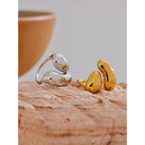 Anillo minimalista de acero inoxidable: joyería moderna, resistente al agua y elegante para mujeres