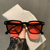 Unisex Rectangle Vintage Sunglasses – Retro Cat Eye Shades with UV400 Protection