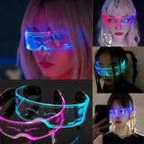 LED Light-Up Party Sunglasses – UV400 Retro Glow Glasses for Festivals, Raves & Nightlife