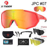 X-TIGER Cycling Sunglasses – Lightweight, UV Protection, Multi-Lens Sports Eyewear for Men & Women