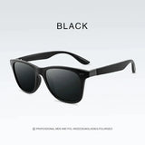 Vintage Square Polarized Sunglasses – UV400 Retro Eyewear for Men