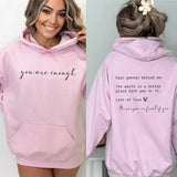 Loose Fit Casual Geometric Fleece Hoodie for Autumn and Winter