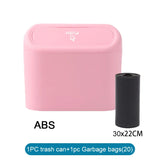3Pcs Car Trash Can with Lid + 60 (300) Garbage Bags – Leakproof & Compact