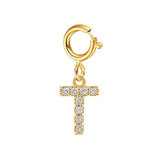 Custom Gold Initial Letter Bracelet for Women - Personalized Name Cuban Chain