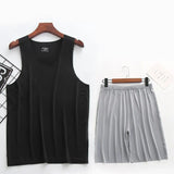 Men’s Ultra-Thin Sleeveless Pajama Set – Breathable, Quick-Dry Sleepwear