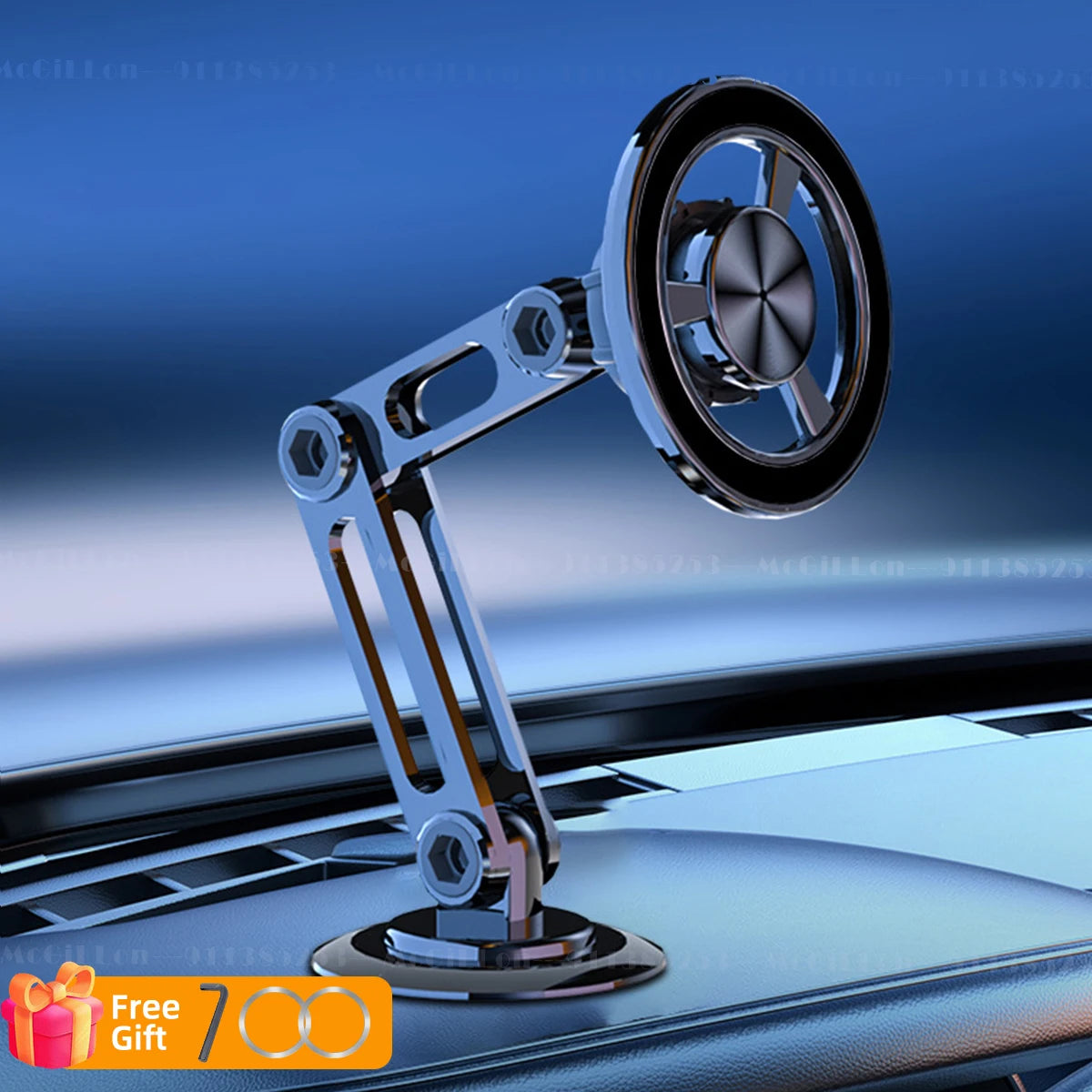McGiLLon MagSafe 720° Rotating Magnetic Car Phone Holder – Foldable, Air Vent & Dashboard Mount