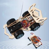 DIY Wooden RC Car Assembly Kit for Kids – Educational 4WD Vehicle Building Toy