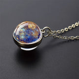 Trendy Glass Ball Pendant Necklace – Unisex Zinc Alloy Chain Design