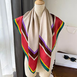 Geometric Pattern Polyester Scarf for Women – Stylish and Versatile Accessory