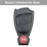 Carcasa de llave de repuesto para Mercedes-Benz: funda duradera para mando a distancia de coche para W168 W202 W203 W208 W210 W211